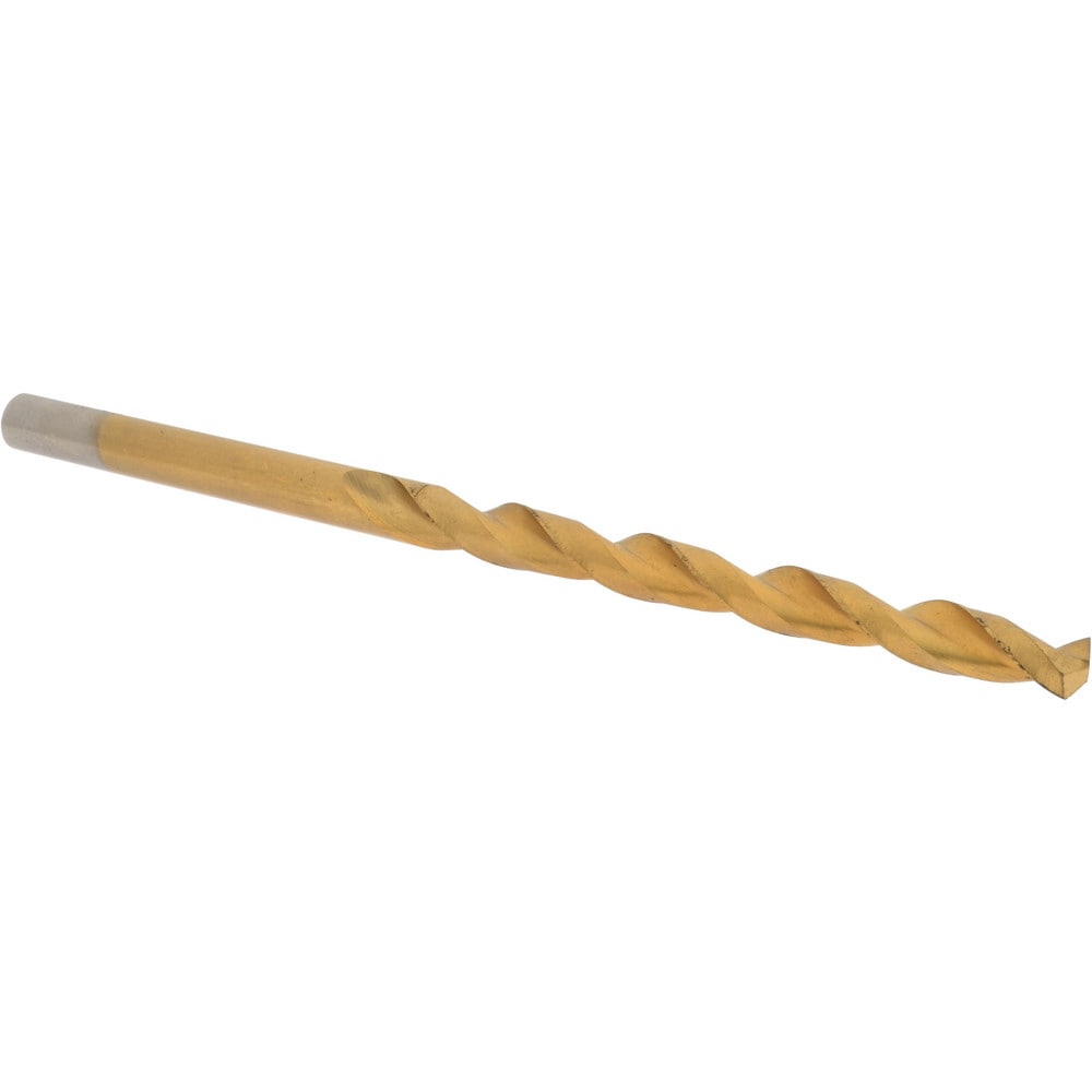 Taper Length Drill Bit: 21/64" Dia, 135 ° Point, High Speed Steel