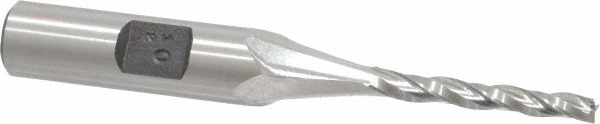 Made in USA KK-204 Tapered End Mill: 0.5 &deg; per Side, 1/8" Small Dia, 1" LOC, 3 Flutes, High Speed Steel, Square End Image