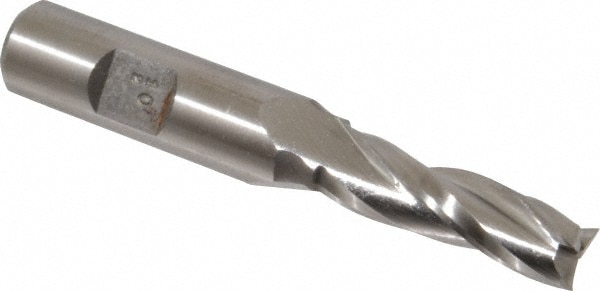 Made in USA KK-605 Tapered End Mill: 0.5 ° per Side, 3/8" Small Dia, 1-1/4" LOC, 3 Flutes, High Speed Steel, Square End Image