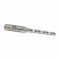 Made in USA K-409 Tapered End Mill: 1 &deg; per Side, 1/4" Small Dia, 2-1/4" LOC, 3 Flutes, High Speed Steel, Square End Image