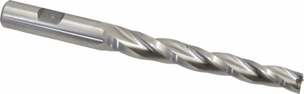 Made in USA K-613 Tapered End Mill: 1 &deg; per Side, 3/8" Small Dia, 3-1/4" LOC, 3 Flutes, High Speed Steel, Square End Image