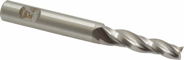 Made in USA L-405 Tapered End Mill: 2 &deg; per Side, 1/4" Small Dia, 1-1/4" LOC, 3 Flutes, High Speed Steel, Square End Image
