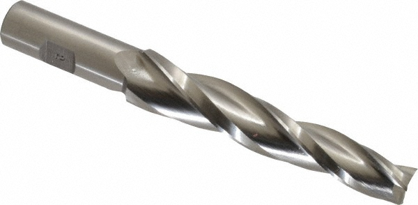 Made in USA L-1017 Tapered End Mill: 2 &deg; per Side, 5/8" Small Dia, 4-1/4" LOC, 3 Flutes, High Speed Steel, Square End Image