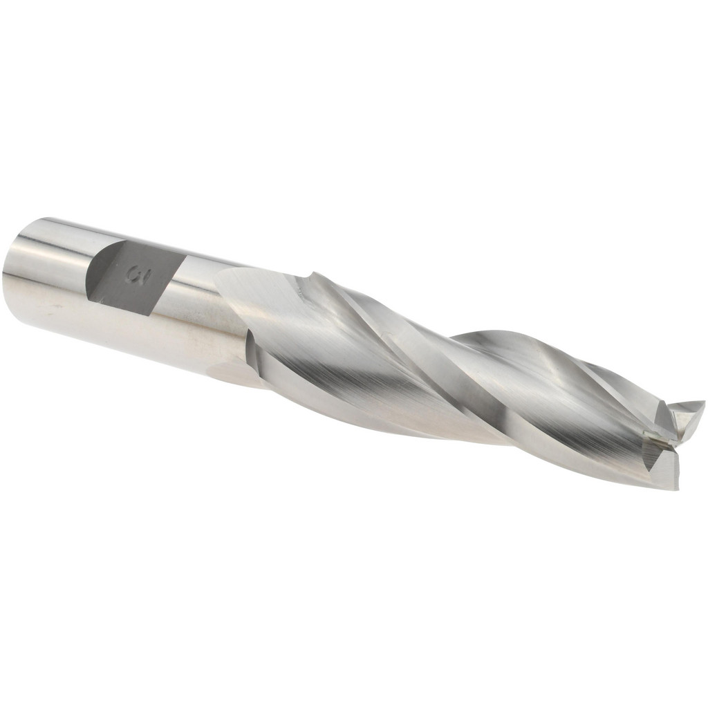 Made in USA M-809B Tapered End Mill: 3 &deg; per Side, 1/2" Small Dia, 2-1/4" LOC, 3 Flutes, High Speed Steel, Square End Image