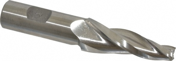 Made in USA R-609 Tapered End Mill: 7 ° per Side, 3/8" Small Dia, 2-1/4" LOC, 3 Flutes, High Speed Steel, Square End Image