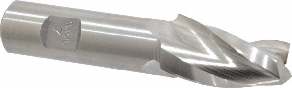 Made in USA R-805A Tapered End Mill: 7 ° per Side, 1/2" Small Dia, 1-1/4" LOC, 3 Flutes, High Speed Steel, Square End Image