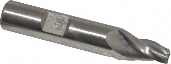 Made in USA T-403 Tapered End Mill: 10 ° per Side, 1/4" Small Dia, 3/4" LOC, 3 Flutes, High Speed Steel, Square End Image