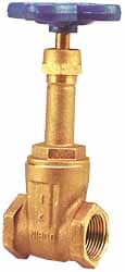 NIBCO NL05008 Gate Valve: Rising Stem, 3/4" Pipe, Threaded, Bronze Image