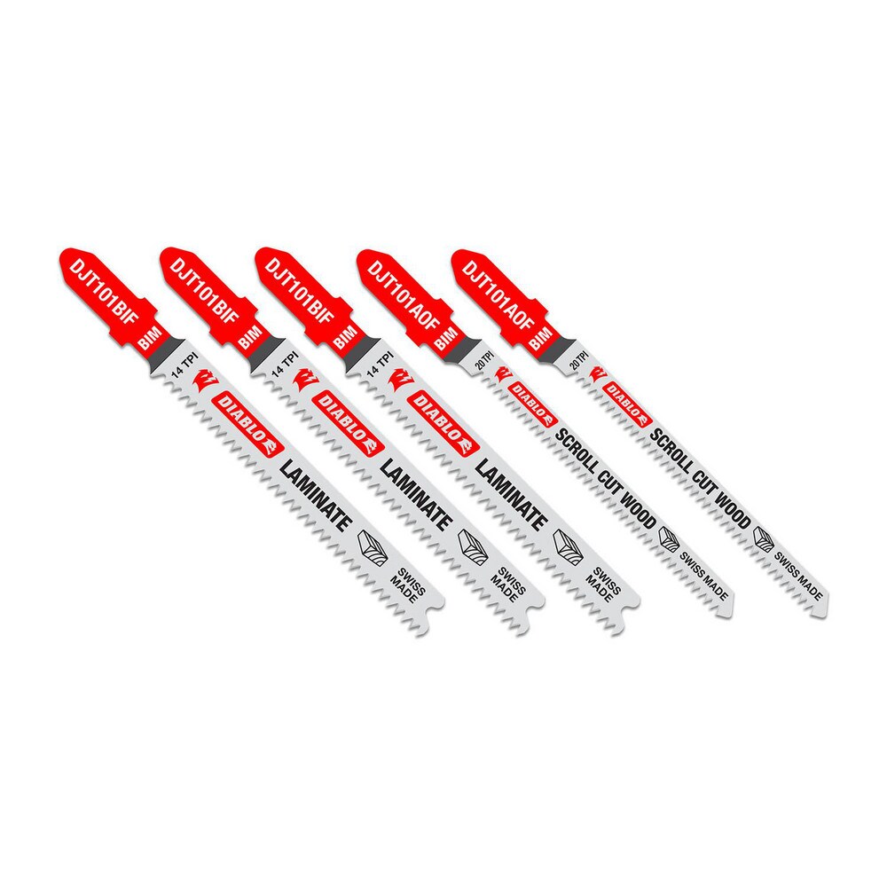 Jig Saw Blade Sets; Blade Material: Bi-Metal ; Minimum Blade Length (Inch): 3.25in ; Maximum Blade Length (Inch): 3.25in ; Minimum Blade Thickness (Decimal Inch): 1.25mm ; Maximum Blade Thickness (Decimal Inch): 1.7mm ; Shank Type: T-Shank