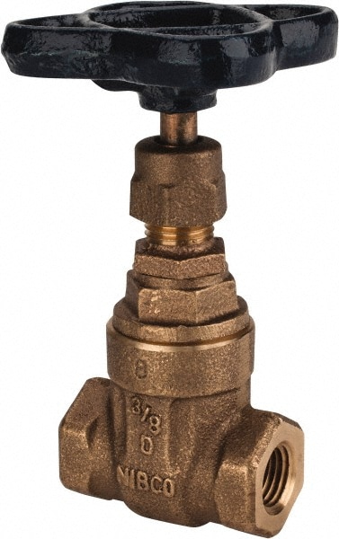 NIBCO NL0J004 Gate Valve: Non-Rising Stem, 1/4" Pipe, Threaded, Bronze Image