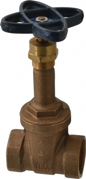 NIBCO NL1C00A Gate Valve: Rising Stem, Threaded, Bronze Image