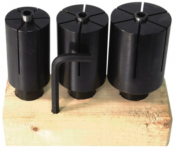 Expanding Lathe Arbor Sets; Minimum Face Diameter (Inch): 1-1/2 ; Maximum Face Diameter (Inch): 2 ; Number of Arbors: 3 ; Includes: 1-1/2" Arbor (Z9118); 1-3/4" Arbor (Z9119); 2" Arbor (Z9120); Wooden Stand