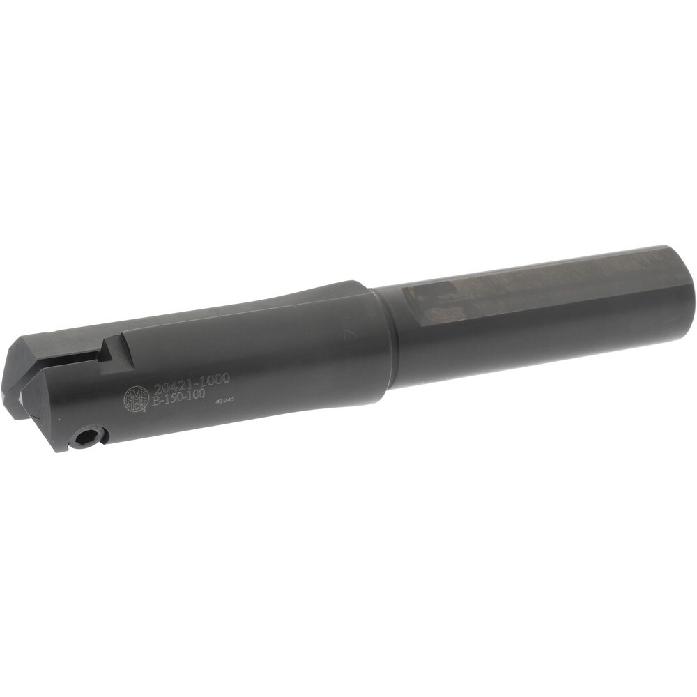 Indexable Spade Drill: 1-1/4 to 1-3/4" Dia, 3-1/2" Max Depth, Straight Flute