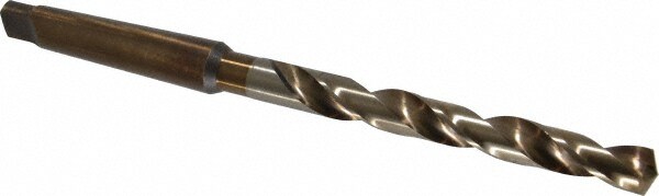 Taper Shank Drill Bit: 0.5625" Dia, 2MT, 135 °, High Speed Steel
