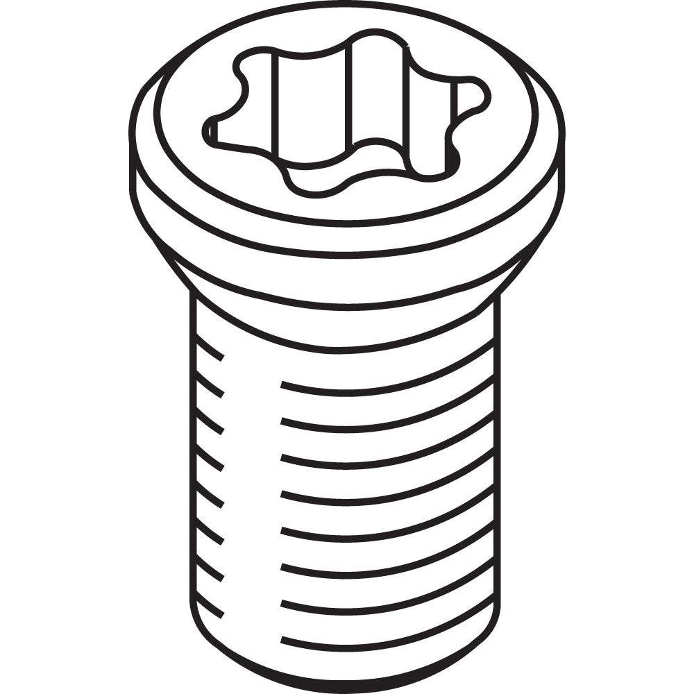 Insert Screw for Indexables: Torx Plus, M4 x 0.7 Thread