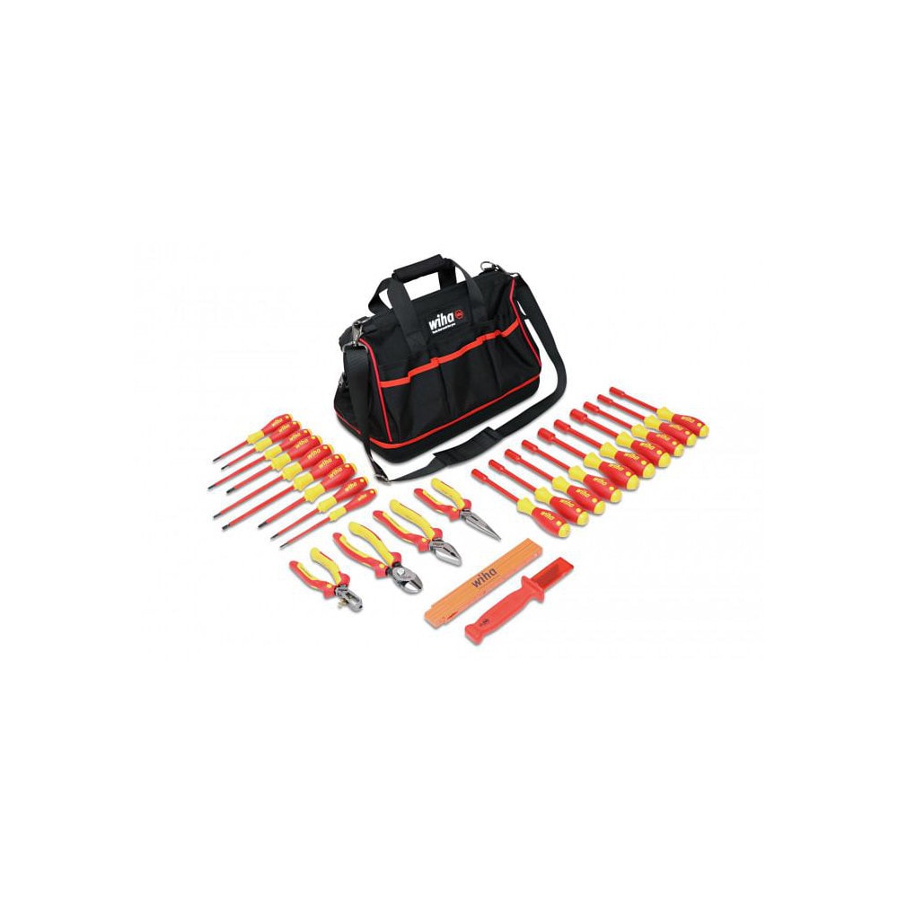 Wiha 32879 Combination Hand Tool Set: 25 Pc, Insulated Tool Set 