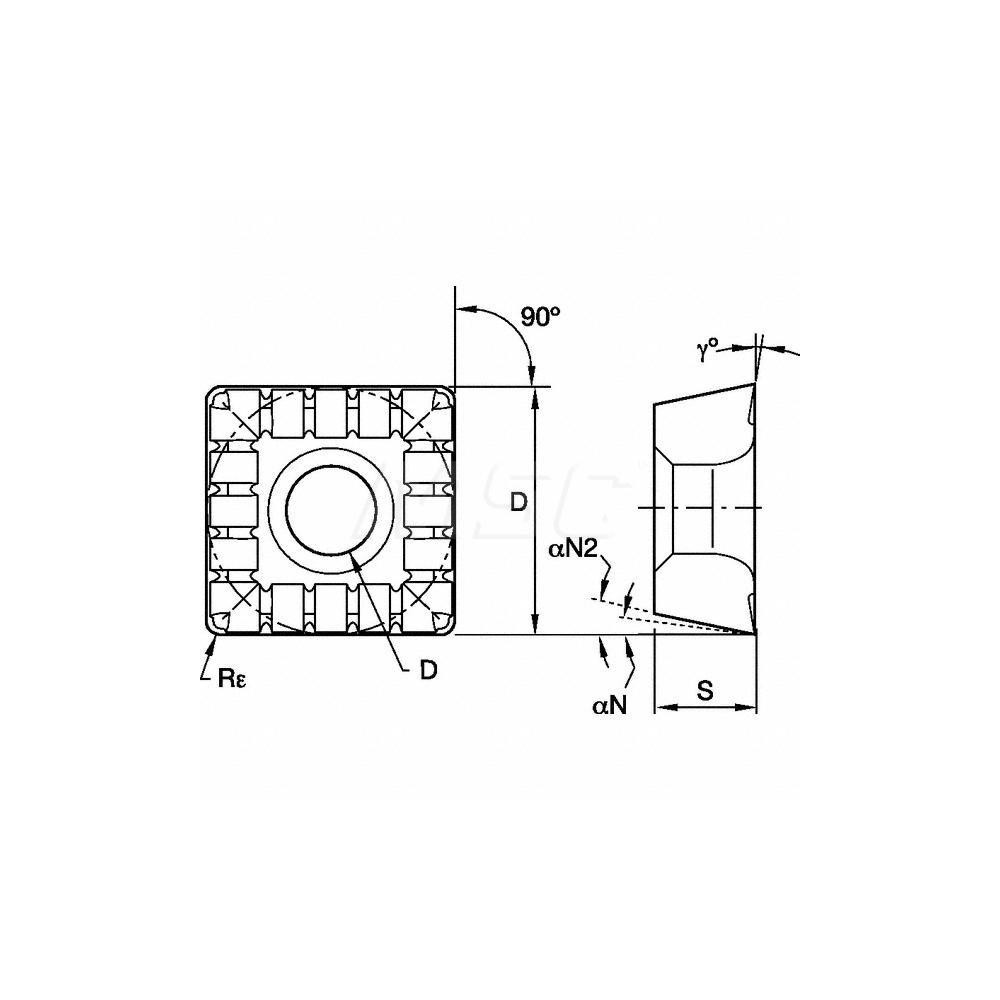 Kennametal Indexable Drill Insert SPGTMD KC7140, Solid Carbide MSC Direct