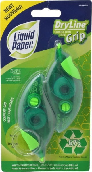 Paper Mate Liquid Paper Dryline Grip White Out Correction Tape Each