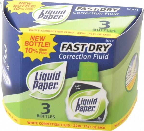 Pack of (3) Fast Dry Correction Fluid