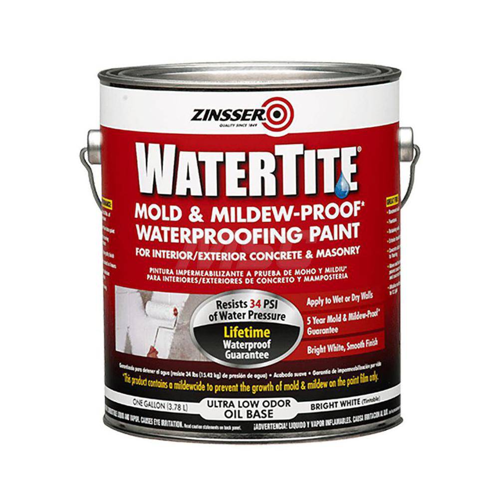 Zinsser Latex Paint 1 gal, SemiGloss, Bright White MSC Industrial