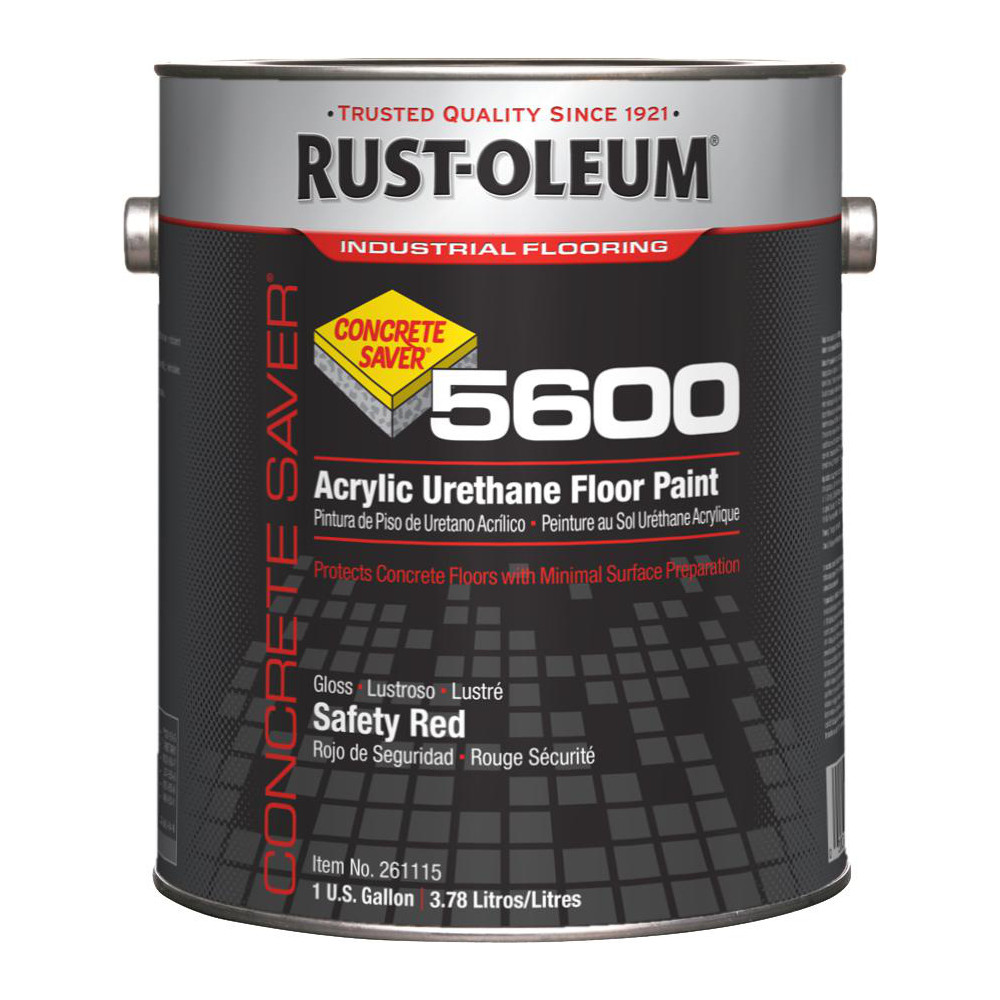 RustOleum 1 Gal Can Satin Safety Red Floor Coating 81625667 MSC