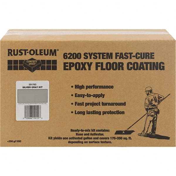 Rust-Oleum 251763 Protective Coating: 1 gal Can, Semi-Gloss Finish, Gray & Silver 