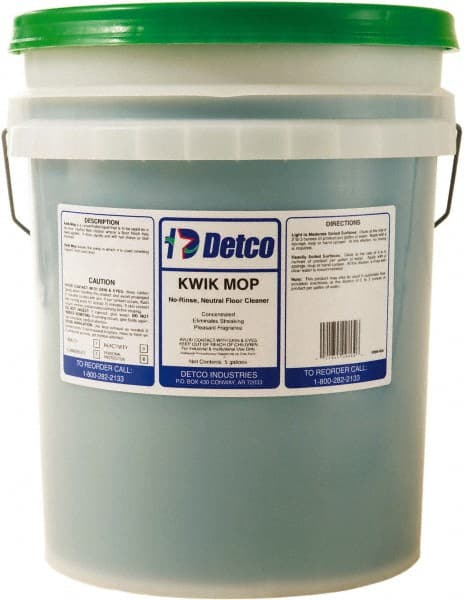 Detco 0986-005 Cleaner: 5 gal Pail, Use On Resilient Flooring 