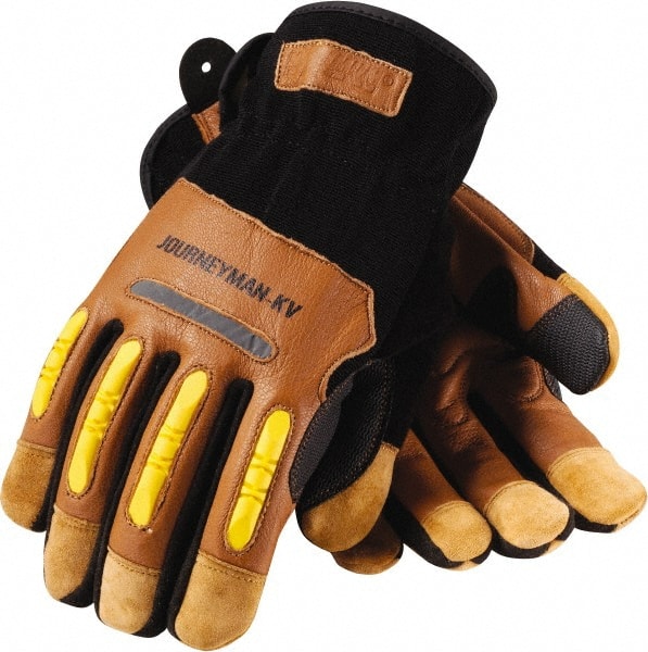 PIP 120-4100/L Size L Leather/Spandex/Lycra/Kevlar Work Gloves 