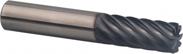 SGS 36623 Square End Mill: 1/2 Dia, 1-1/4 LOC, 1/2 Shank Dia, 3 OAL, 9 Flutes, Solid Carbide Image