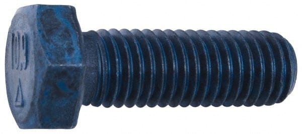 Metric Blue UST184217 Hex Head Cap Screw: M8 x 1.25 x 70 mm, Grade 10.9 Steel 