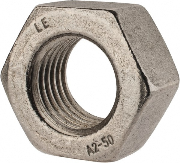 Hex Nut: M36 x 4, Grade 18-8 & Austenitic Grade A2 Stainless Steel, Uncoated