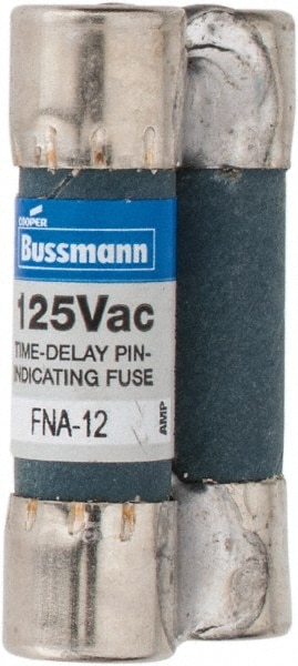 Cooper Bussmann FNA-12 Cartridge Time Delay Fuse: 12 A, 1-1/2" OAL Image