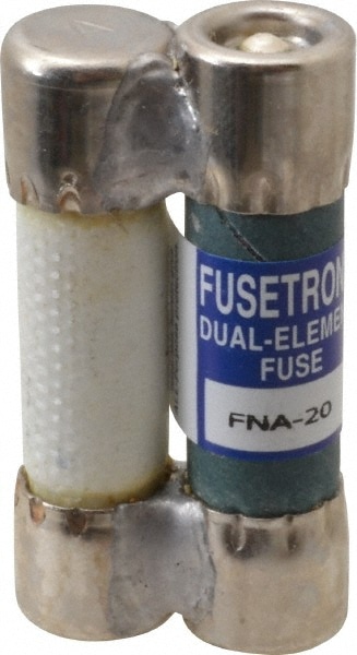 Cartridge Time Delay Fuse: 20 A, 1-1/2" OAL