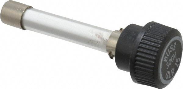 Cartridge Fast-Acting Fuse: 15 A, 2-1/4" OAL, 0.63" Dia