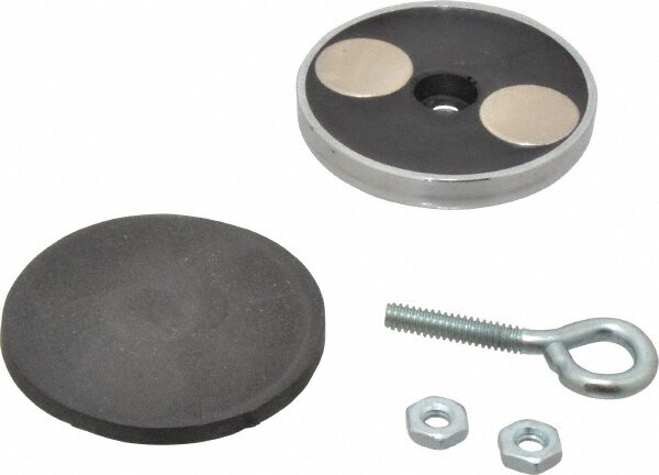 2.03" Diam, 5/16" Cup Height, 1-13/16" Overall Height, 47.5 Lb Average Pull Force, 47.5 Lb Max Pull Force, Neodymium Rare Earth Cup Magnet