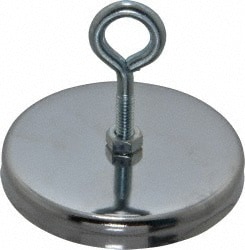 Mag-Mate MX3000L 47.5 Lb Max Pull Force, 7/16" Overall Height, 3.18" Diam, Ceramic Cup Magnet 