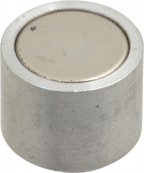 10-24 Thread, 5/8" Diam, 1/2" High, 2.18 Lb Average Pull Force, Neodymium Rare Earth Pot Magnet