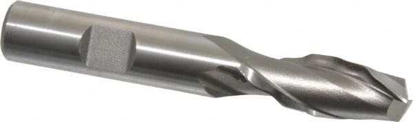 Weldon 65602-00-W 1/2" Diam 2-Flute 30° High Speed Steel Square Roughing & Finishing End Mill 