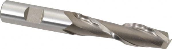 Weldon 65610-00-W 5/8" Diam 2-Flute 30° High Speed Steel Square Roughing & Finishing End Mill 