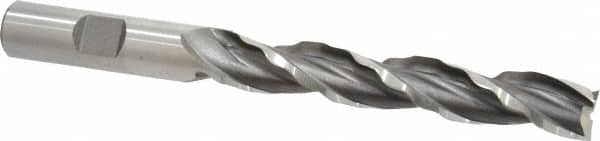 Weldon 65706-00-W 1/2" Diam 3-Flute 30° High Speed Steel Square Roughing & Finishing End Mill 
