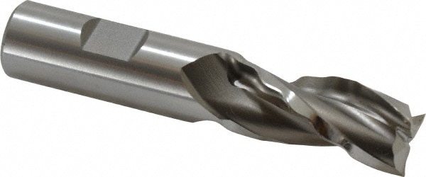 Weldon 65714-00-W 3/4" Diam 3-Flute 30° High Speed Steel Square Roughing & Finishing End Mill Image