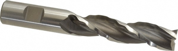 Weldon 65716-00-W 3/4" Diam 3-Flute 30° High Speed Steel Square Roughing & Finishing End Mill Image