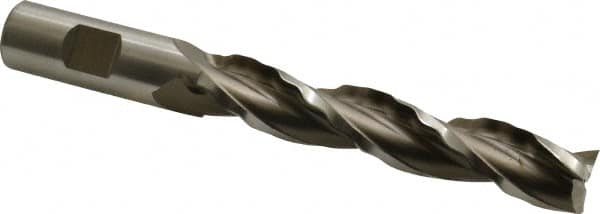 Weldon 65718-00-W 3/4" Diam 3-Flute 30° High Speed Steel Square Roughing & Finishing End Mill 