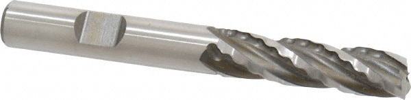 Weldon 65804-00-W 3/8" Diam 4-Flute 30° High Speed Steel Square Roughing & Finishing End Mill Image