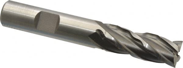 Finish 0.75 Shank Diameter Melin Tool CFP-M Cobalt Steel Square Nose End Mill Weldon Shank Non-Center Cutting 4.2500 Overall Length 30 Deg Helix Bright 5 Flutes Roughing Cut 1 Cutting Diameter Uncoated