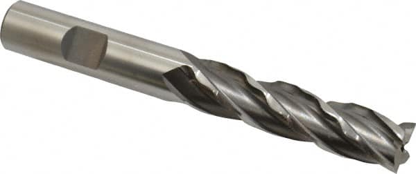 Weldon 65808-00-W 1/2" Diam 4-Flute 30° High Speed Steel Square Roughing & Finishing End Mill 