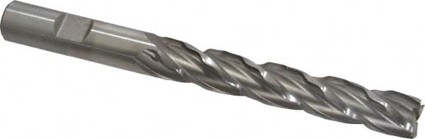 Weldon 65810-00-W 1/2" Diam 4-Flute 30° High Speed Steel Square Roughing & Finishing End Mill 