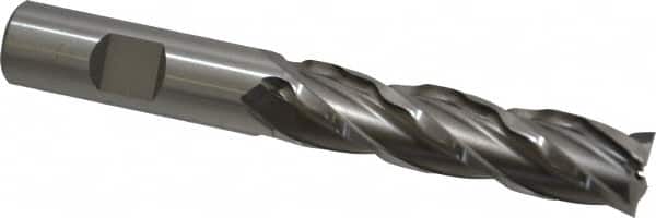 TiCN Coating Center Cutting 1-5/8 Length of Cut Union Butterfield 5/8 End Mill 4 Flutes Single End 3-3/4 Overall Length 