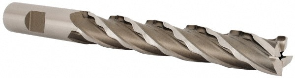 Weldon 65816-00-W 5/8" Diam 4-Flute 30° High Speed Steel Square Roughing & Finishing End Mill Image