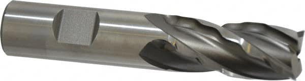 Weldon 65818-00-W 3/4" Diam 4-Flute 30° High Speed Steel Square Roughing & Finishing End Mill 